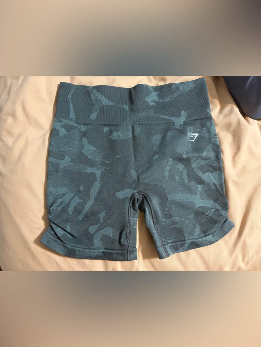 Gymshark Camouflage Seamless High-Waist Bike Shorts